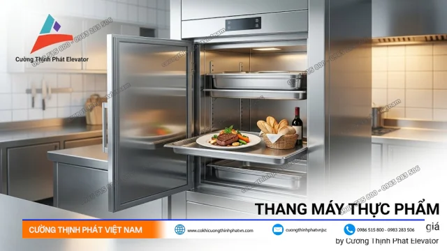 Thang máy thực phẩm là gì Cấu tạo Ứng dụng và Báo giá lắp đặt