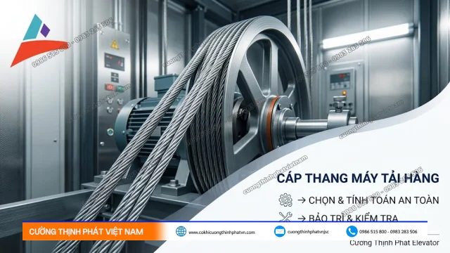 Cách Tính Toán An Toàn Và Bảo Trì cho Cáp Thang Máy Tải Hàng