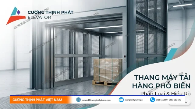 Thang máy tải hàng là gì và phân loại các dòng thang phổ biến hiện nay