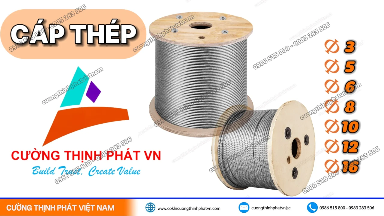 Cáp thép thang máy