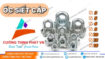 Ốc siết cáp nhiều kích cỡ