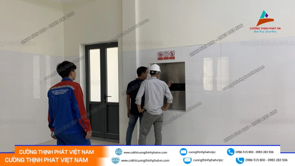 Các sự cố thường gặp của thang tời thực phẩm