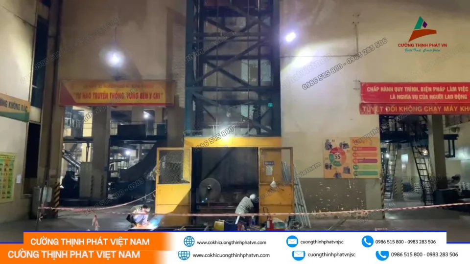 Dịch vụ thang máy chuyên nghiệp tại Khu Công Nghiệp Giang Điền
