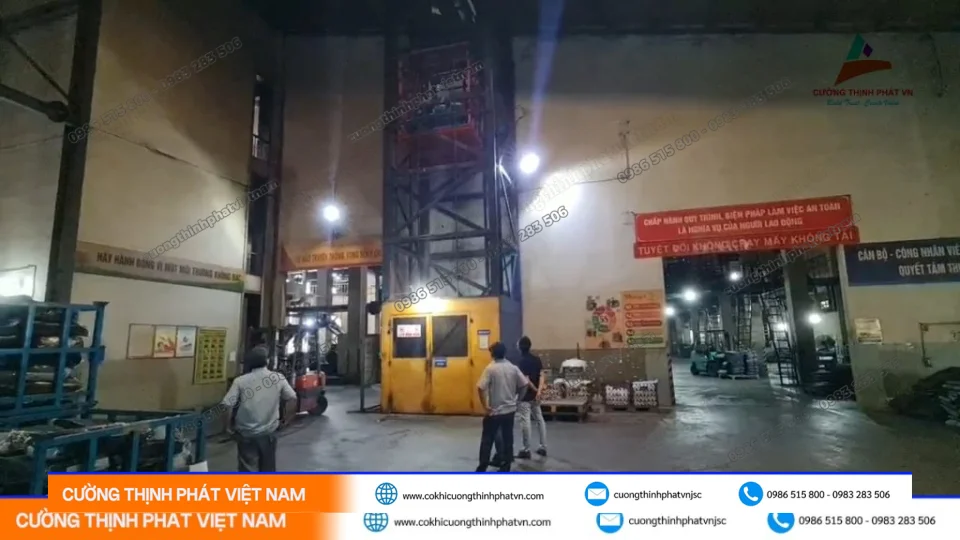 Dịch vụ thang máy chuyên nghiệp tại Khu công nghiệp Sông Mây