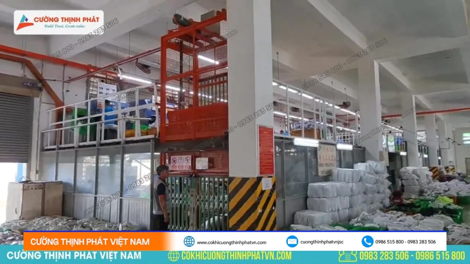 Thang Máy Tải Hàng 1 tấn