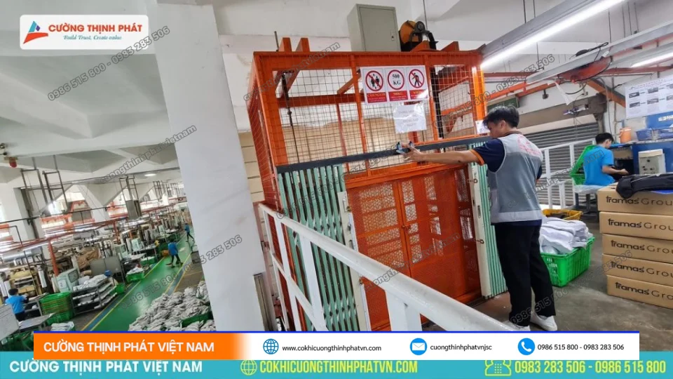 Thang Máy Tải Hàng 5 tấn