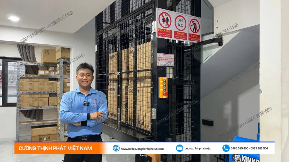 Thi công thang máy tải hàng, thang thực phẩm Phường Gia Định TPHCM