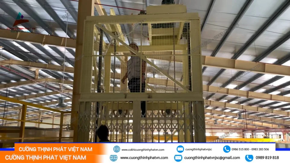 Thi công thang máy tải hàng, thang thực phẩm Phường Thới Hòa TP.HCM