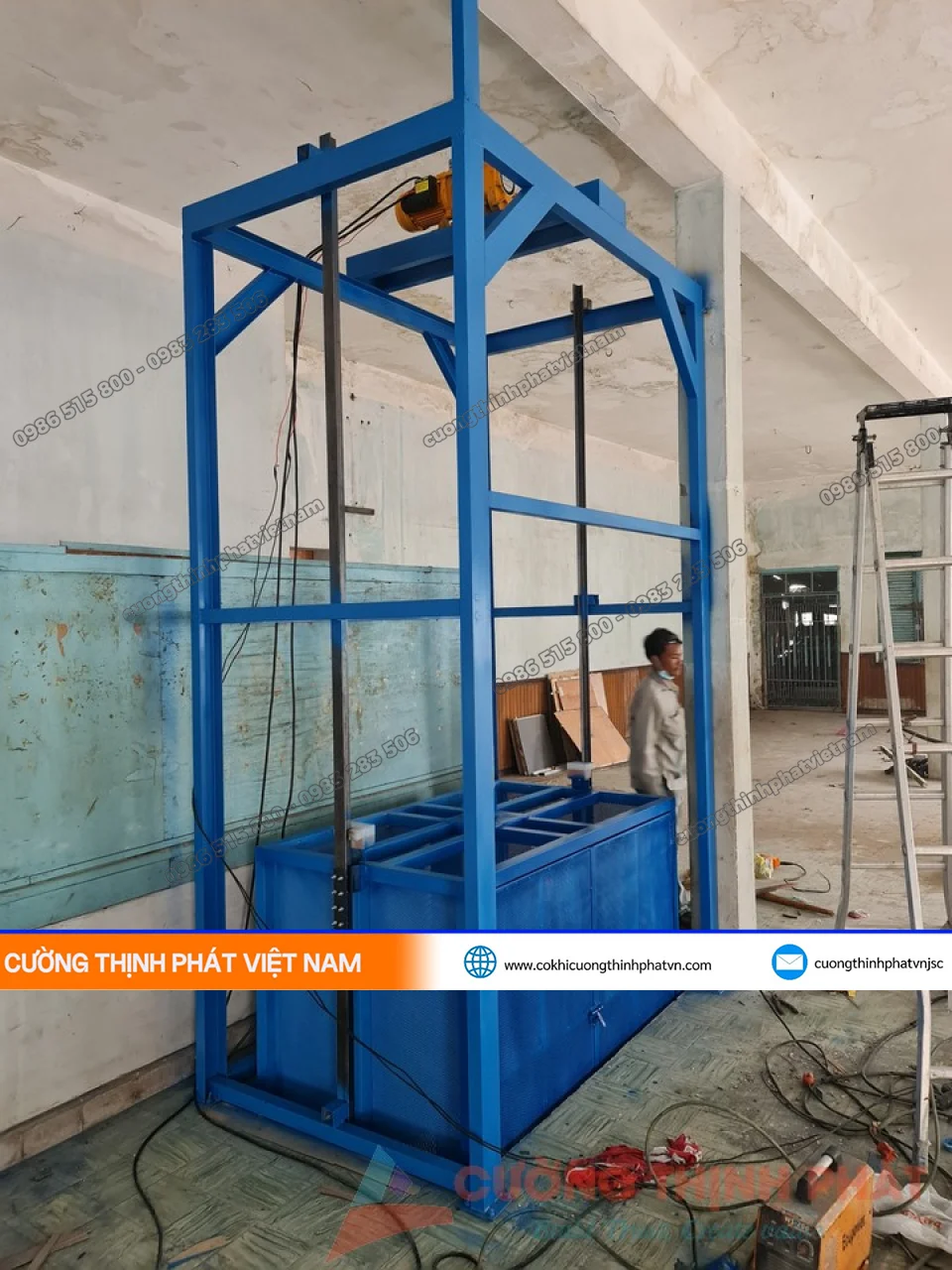 Thi Công Thang Máy Tải Hàng, Thang Thực Phẩm Phường Vĩnh Tân TP.HCM