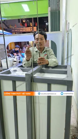 Dự án thang máy thực phẩm nhà hàng Ẩm thực Chay Nhân Duyên, quận Tân Bình