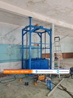 Dự án thang máy tải hàng 100 kg 2 điểm dừng tại Thủ Đức