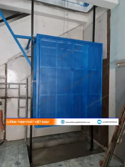 Dự án thang máy tải hàng 100 kg 2 điểm dừng tại Thủ Đức