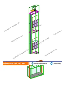 Dự án lắp thang tải hàng cho công ty Sai Gon Young tại Bình Thạnh