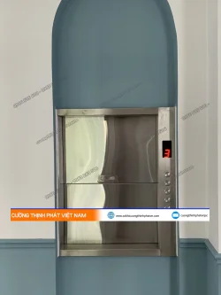 Dự án thang máy thực phẩm có đối trọng 4 điểm dừng tại Phú Nhuận