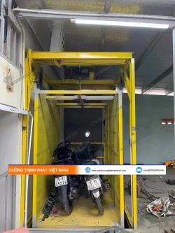 Dự án thang nâng xe máy 200 kg 2 điểm dừng tại quận 7