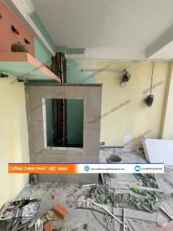 Lắp đặt thang máy tải thực phẩm 200kg tại Bình Tân