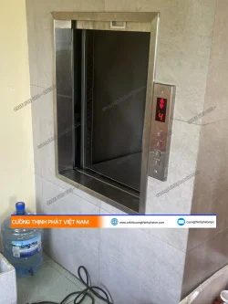 Lắp đặt thang máy tải thực phẩm 200kg tại Bình Tân