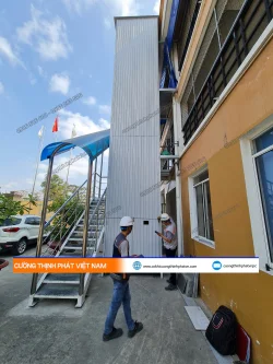 Dự án thang máy tải hàng ngoài trời 500 kg tại TECTIIKO TECHNOLOGY CO., LTD, Bình Dương