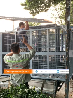 Dự án thang máy tải hàng 500kg 5 điểm dừng tại Tân Phú
