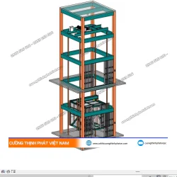 Dự án thang máy tải hàng 4 tấn 2 điểm dừng tại KCN Việt Hương, Bình Dương