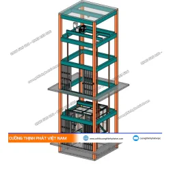 Dự án thang máy tải hàng 4 tấn 2 điểm dừng tại KCN Việt Hương, Bình Dương