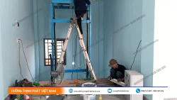 Dự án lắp đặt thang nâng hàng 200kg tại Thuận An, Bình Dương