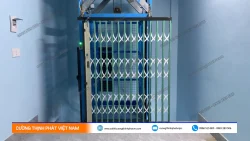 Dự án lắp đặt thang nâng hàng 200kg tại Thuận An, Bình Dương