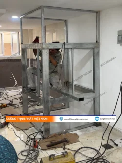 Dự án lắp đặt thang máy chuyển hàng 50kg tại Trần Hưng Đạo, Dĩ An