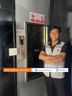 Lắp đặt thang máy thực phẩm 100kg, 3 điểm dừng tại đường 3/2, Quận 10g