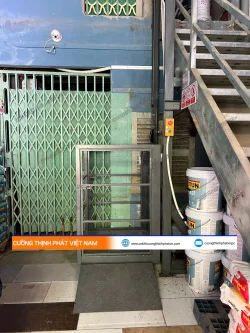 Lắp đặt thang máy tải hàng 300kg tại đường Bạch Đằng, Bình Thạnh