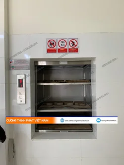 Dự án lắp đặt thang máy thực phẩm 200 kg tại khu nhà ăn quân đội Tân Bình