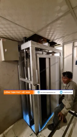 Dự án tời nâng hàng 200 kg 2 điểm dừng tại Bình Chánh
