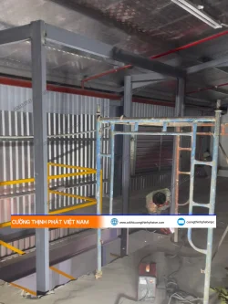 Thi công thang máy tải hàng 500kg, 2 điểm dừng tại Thủ Đức