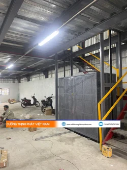 Thi công thang máy tải hàng 500kg, 2 điểm dừng tại Thủ Đức