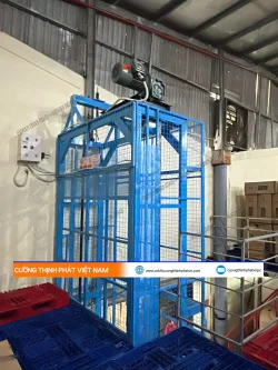 Dự án lắp đặt hệ thống thang máy tải hàng cho nhà máy Sakos Tiền Giang