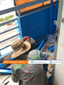 Dự án thang máy nâng hàng điều khiển từ xa 200kg tại Bến Cát, Bình Dương