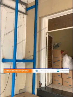 Dự án thang máy nâng hàng điều khiển từ xa 200kg tại Bến Cát, Bình Dương