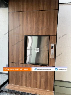 Dự án thang nâng hàng 100 kg điều khiển từ xa tại Tân Bình