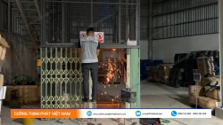 Dự án lắp đặt thang máy tời hàng 750kg cho công ty Findley tại Long An