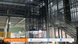 Dự án lắp đặt thang máy tời hàng 750kg cho công ty Findley tại Long An