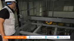 Dự án lắp đặt thang máy tời hàng 750kg cho công ty Findley tại Long An