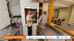 Dự án thang máy tải thực phẩm 100 kg, 4 điểm dừng tại Phú Mỹ Hưng, Quận 7
