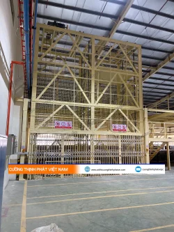 Dự án thang nâng hàng đôi 2000 kg tại KCN Đồng An II, Bình Dương