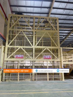 Dự án thang nâng hàng đôi 2000 kg tại KCN Đồng An II, Bình Dương