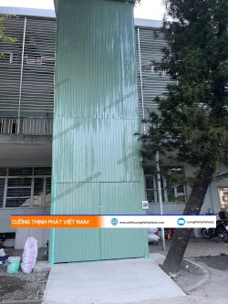 Dự án lắp đặt thang máy tải hàng ngoài trời tại Thủ Đức