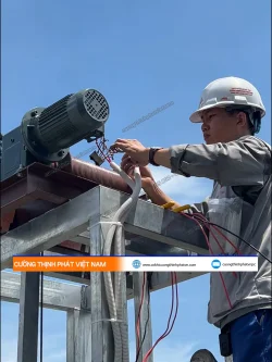 Dự án lắp đặt thang tời hàng 80kg cho công ty Kiến Xanh tại Bùi Viện, Quận 1