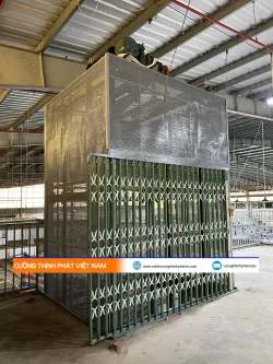 Thiết kế thi công thang tải hàng 1 tấn - Cty Đồng Ngô - tại nhà máy Innotex - Vĩnh Long