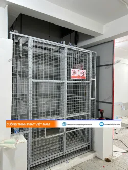 Thi công lắp đặt thang tải hàng 200kg – Cty TNHH MTV Vỏ Xe Đại Thắng