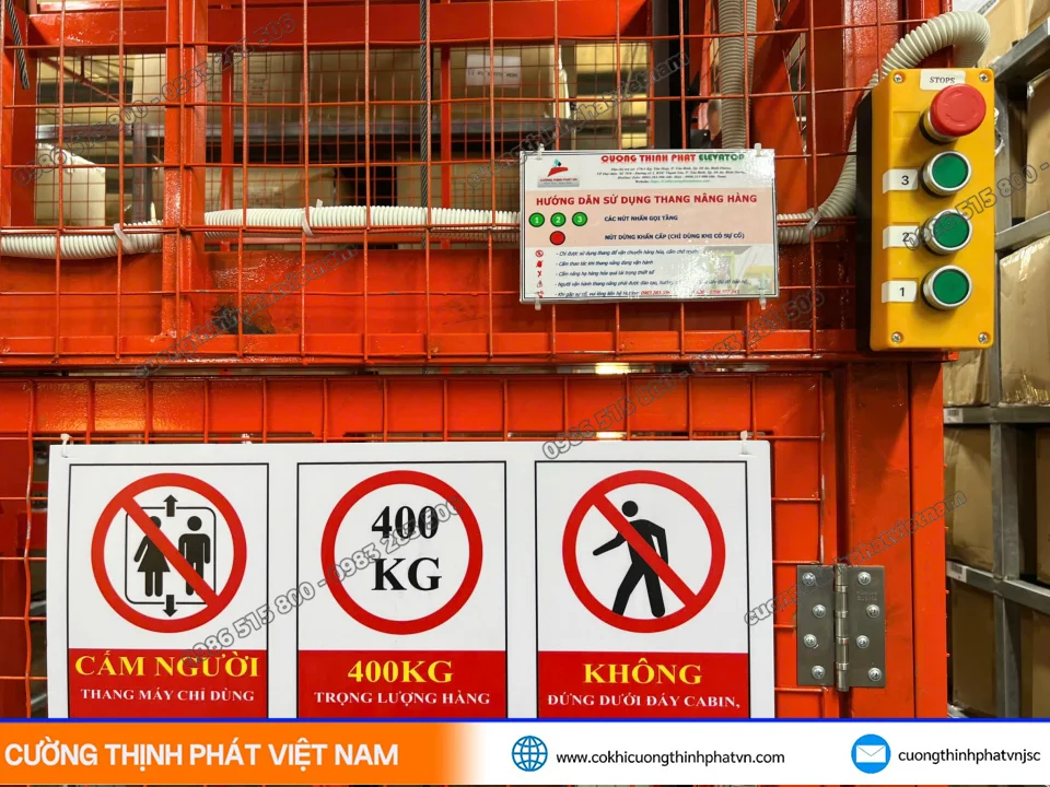 Thi Công Thang Máy Tải Hàng, Thang Thực Phẩm Phường Dĩ An TP.HCM
