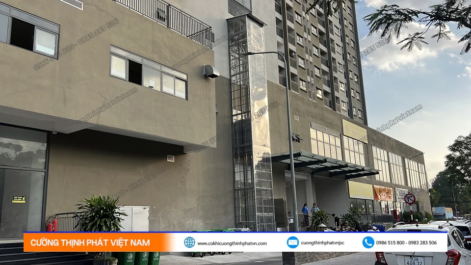 Thi công thang máy tải hàng, thang thực phẩm Phường Tân Thuận TPHCM